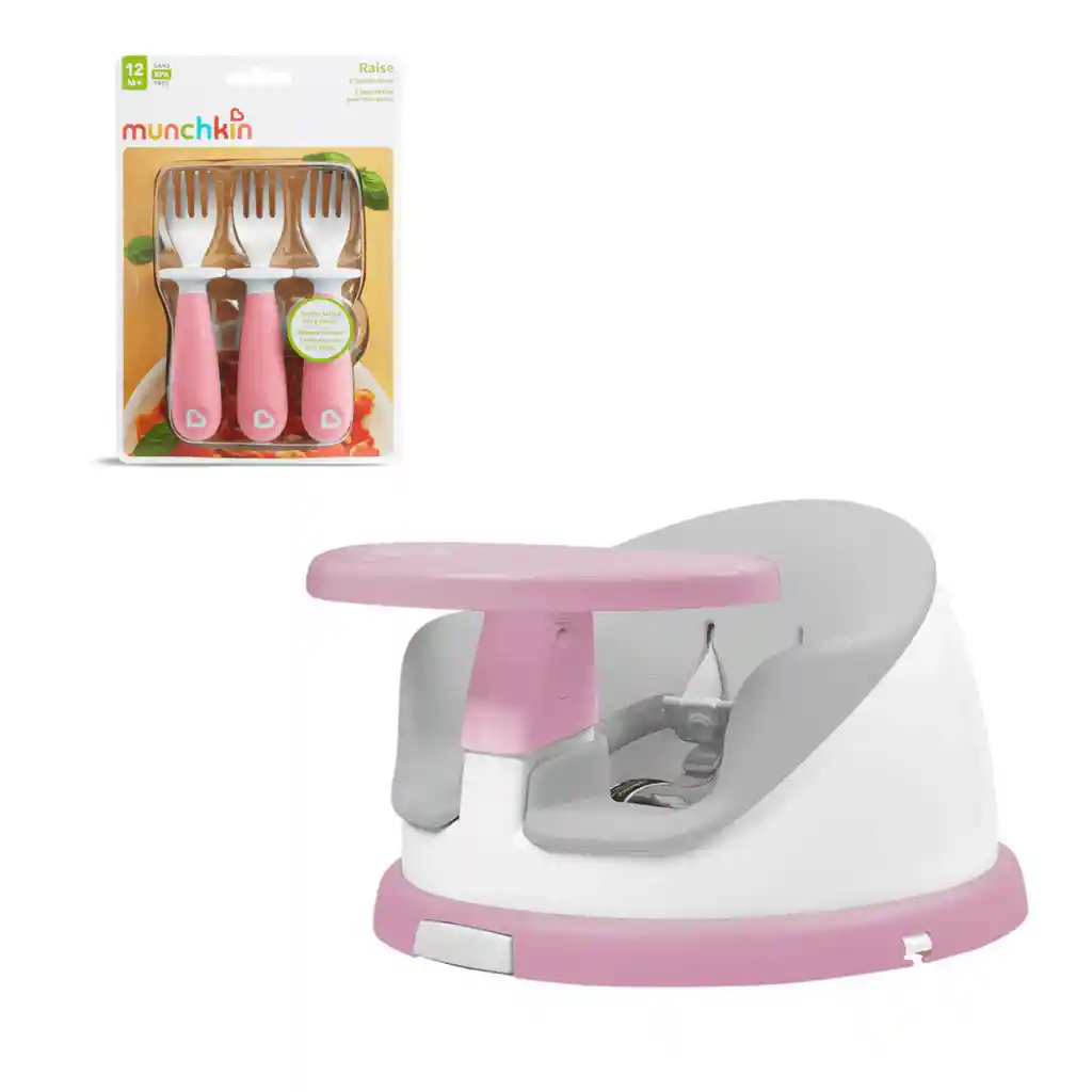 Silla De Comer Portátil Giratoria I-twist Más Set Tenedores