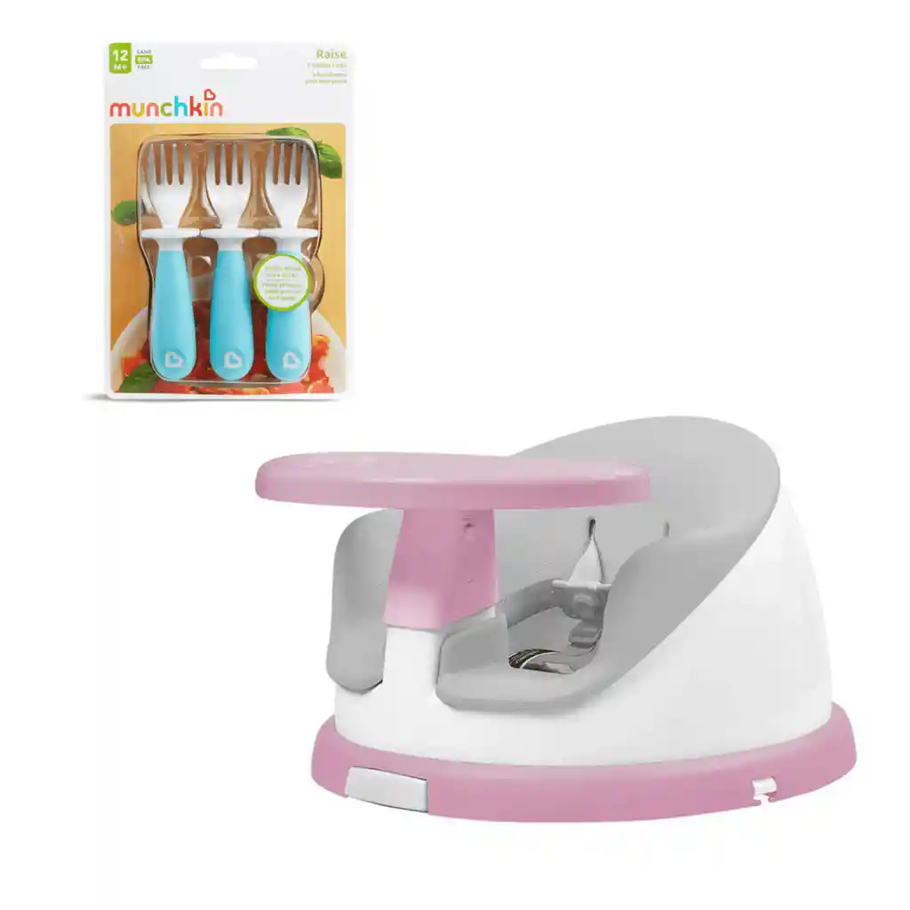 Silla De Comer Portátil Giratoria I-twist Más Set Tenedores