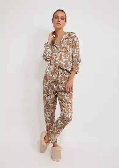 Pijama Bombay Leopardos Camel Xl