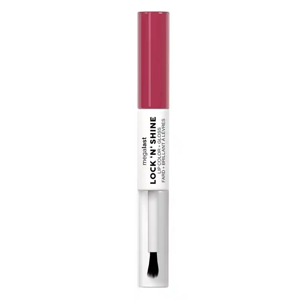 Labial Líquido Wet N Wild Mega Last Lock 'n' Shine Lip Color + Gloss La Pink