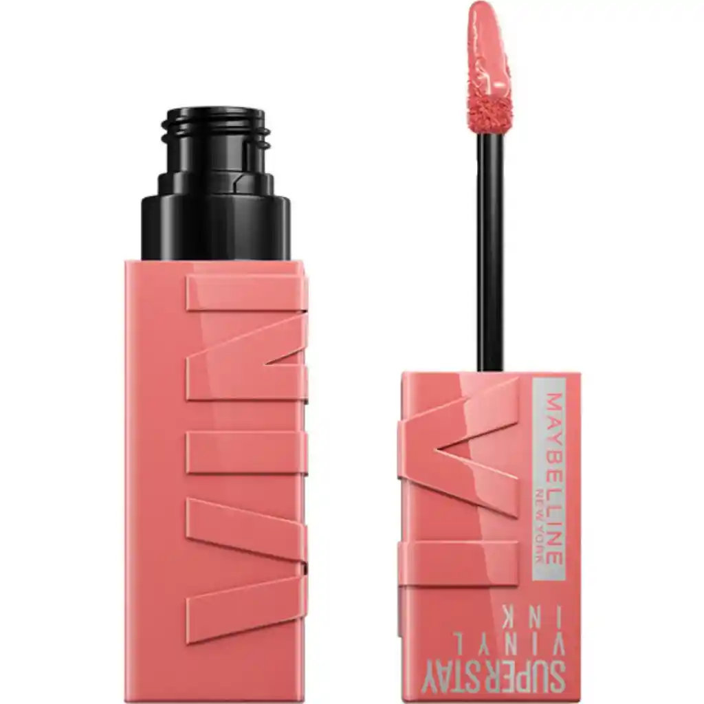 Labial Líquido Maybelline Super Stay Vinyl Ink Nude N° 100 Charmed