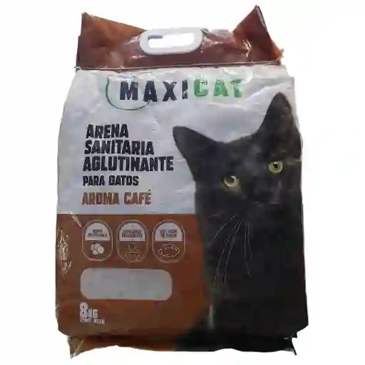Maxi Cat Arena Sanitaria Aglutinante Cafe 8 Kg