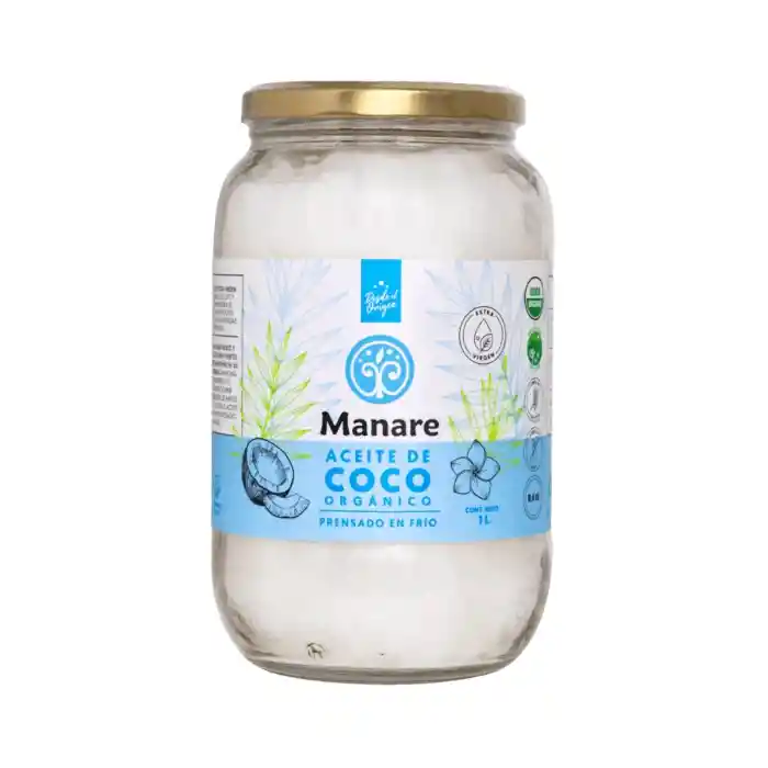 Aceite De Coco Orgánico 1 Lt