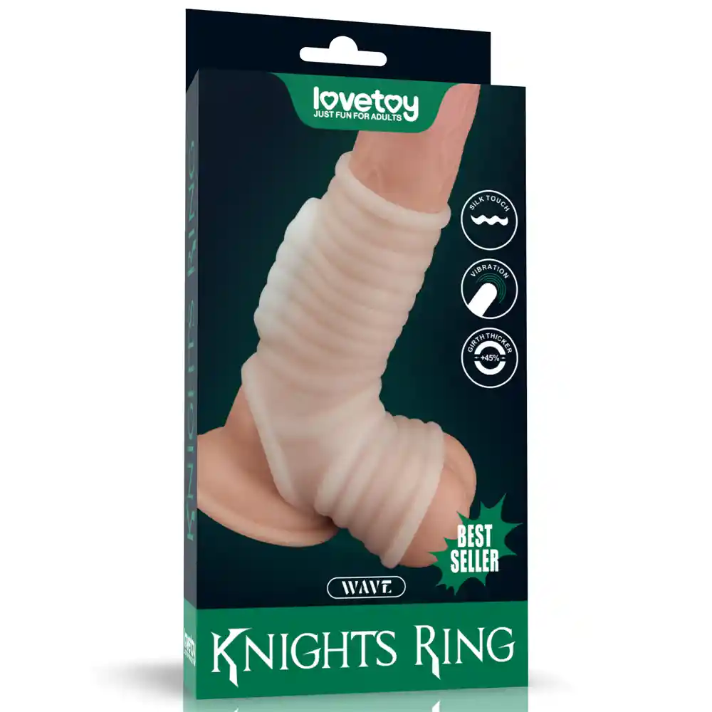 Anillo Vibrador Wave Knights Con Manga De Escroto