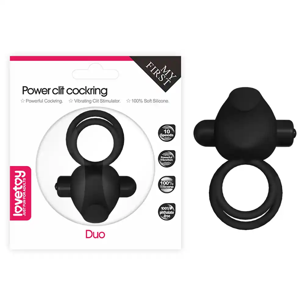 Anillo Vibrador Power Duo Con Estimulador De Clitoris