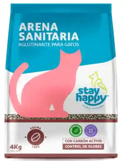 Stay Happy Arena Aglutinante Aroma Café 4kg