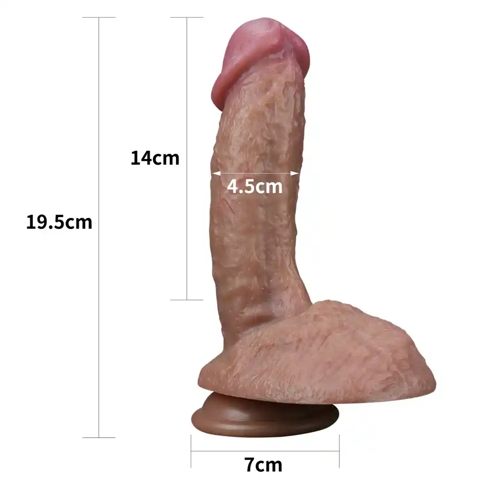 Consolador Premium Nature Cock Doble Densidad 19.5x4.5cm