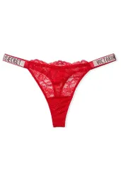 Tanga Victoria Secret Encaje, Rojo Talla L