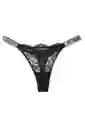 Tanga Victoria Secret Encaje, Color Negro Talla L