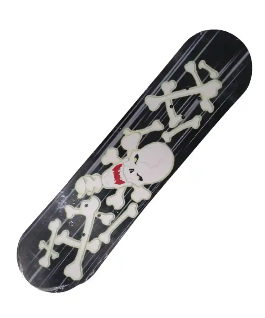 Tabla Skate Con Ruedas Calavera