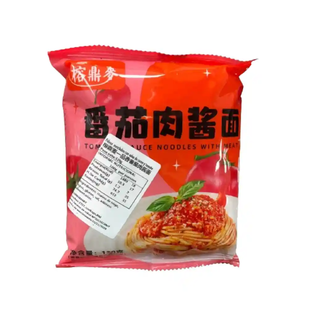 Fideos Con Carne Y Salsa De Tomate 120g