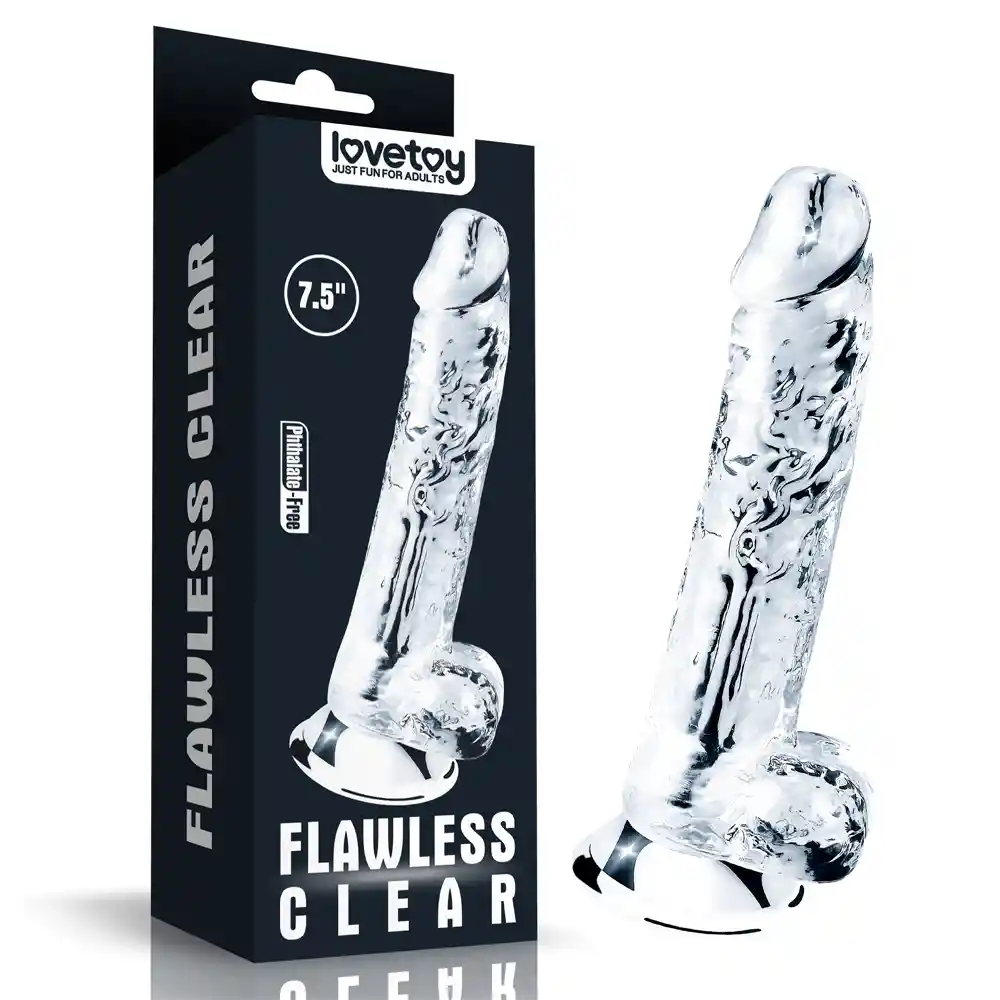 Flawless Clear Consolador De 19 Cm