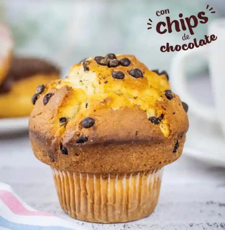 Muffin Americano Chips Chocolate.