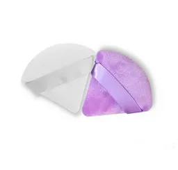 Max Belle · Mini Esponjas De Terciopelo Triangular Para Maquillaje Blanco Y Morado