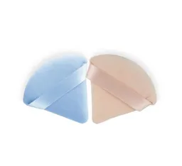 Max Belle · Mini Esponjas De Terciopelo Triangular Para Maquillaje Azul Y Rosado