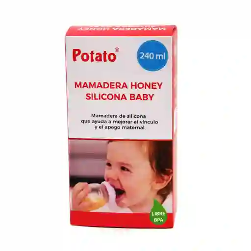 Mamadera Honey Baby Silicona 240 Ml