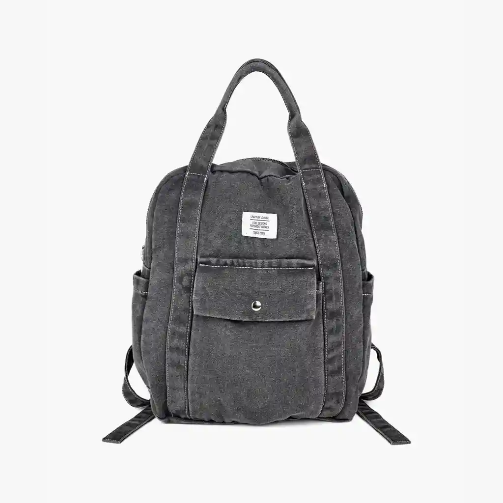 Mochila Mujer Denim Negro