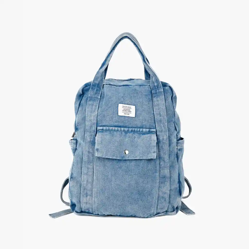 Mochila Mujer Denim Azul