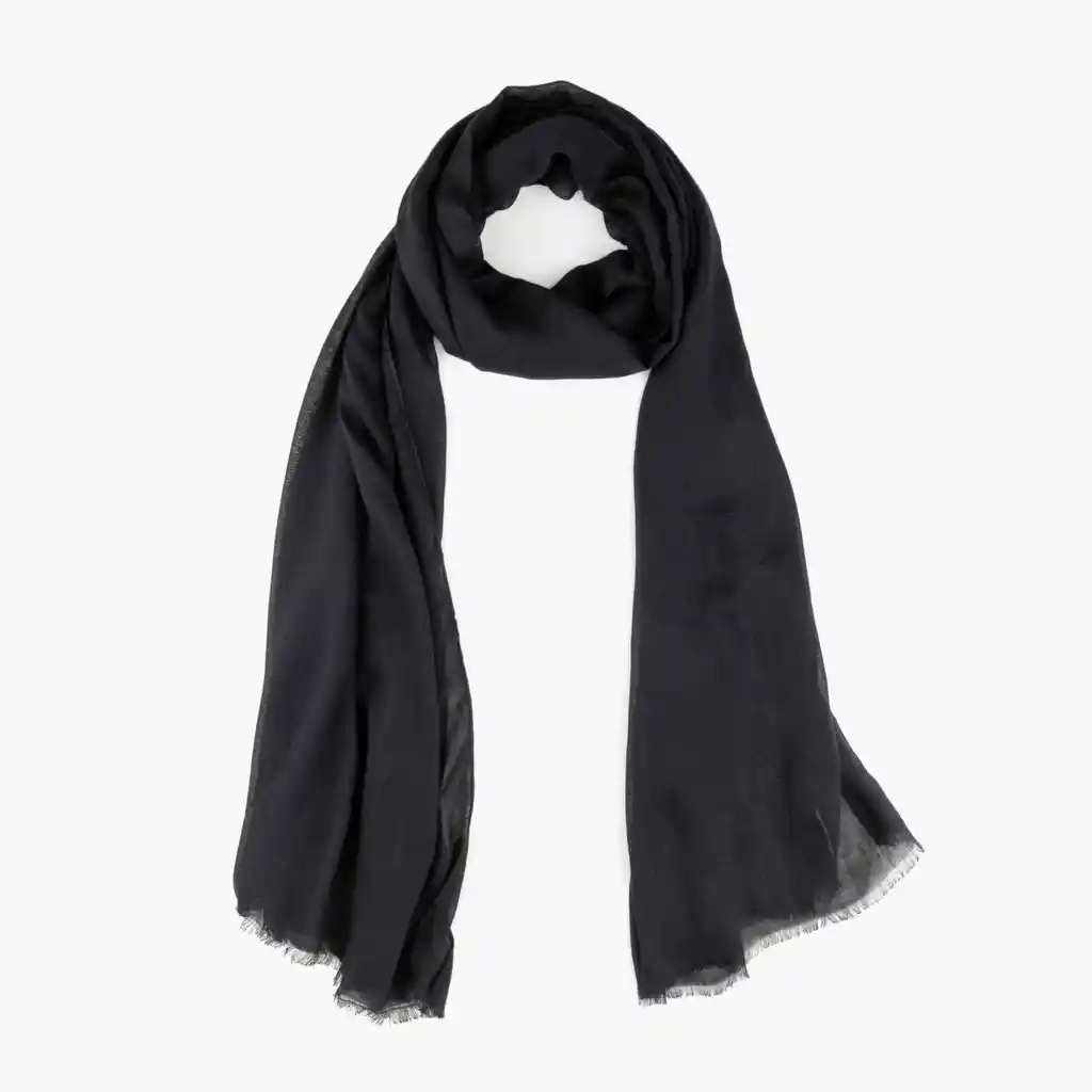 Estola Mujer Unicolor Negro