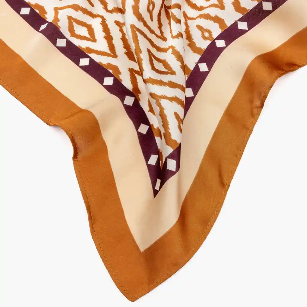 Pañuelo Mujer Rombos Terracota