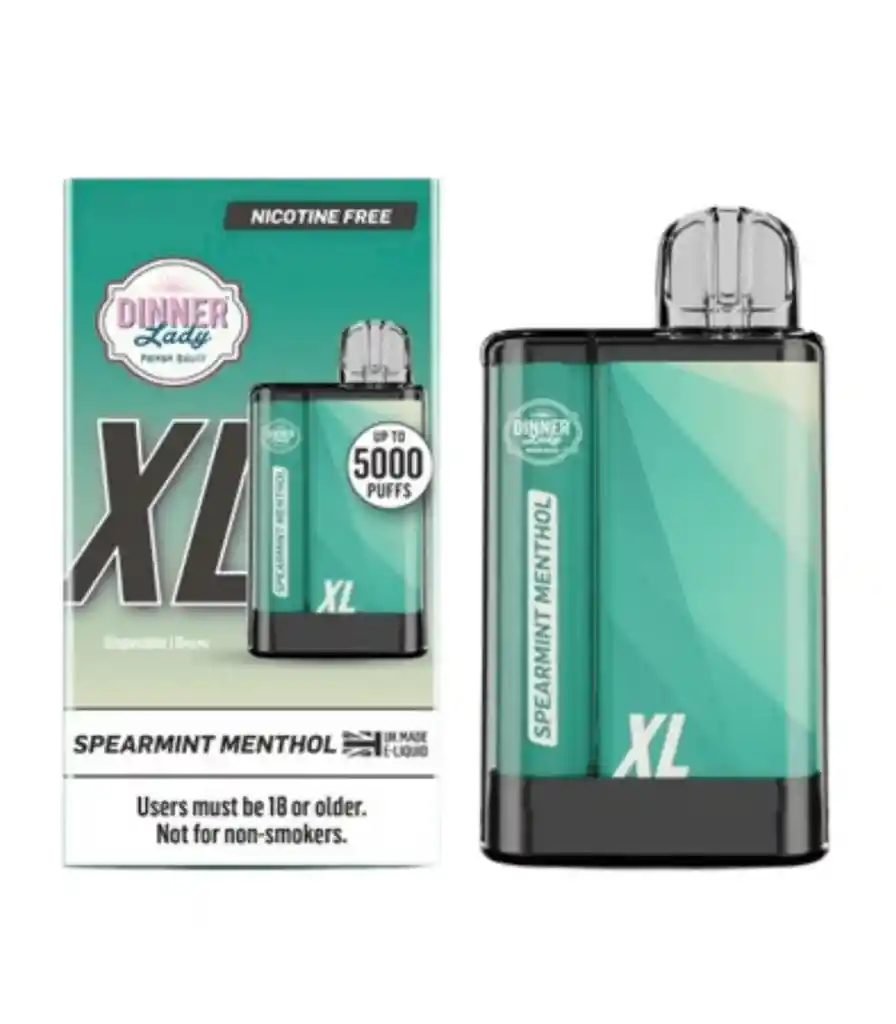 Vaporizador Pen Xl 5000 Puffs 0% Spearmint Menthol Dinner Lady 1u