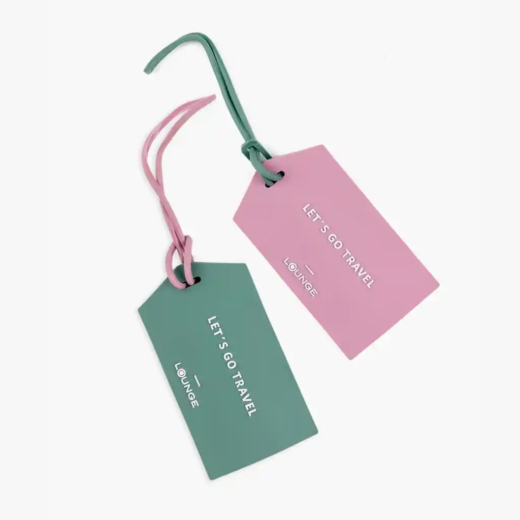 Set Etiquetas Para Maleta Mujer Rosado