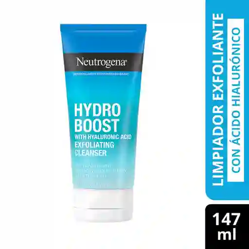 Gel De Limpieza Exfoliante Facial Neutrogena Hydro Boost + Ácido Hialurónico 147 Ml