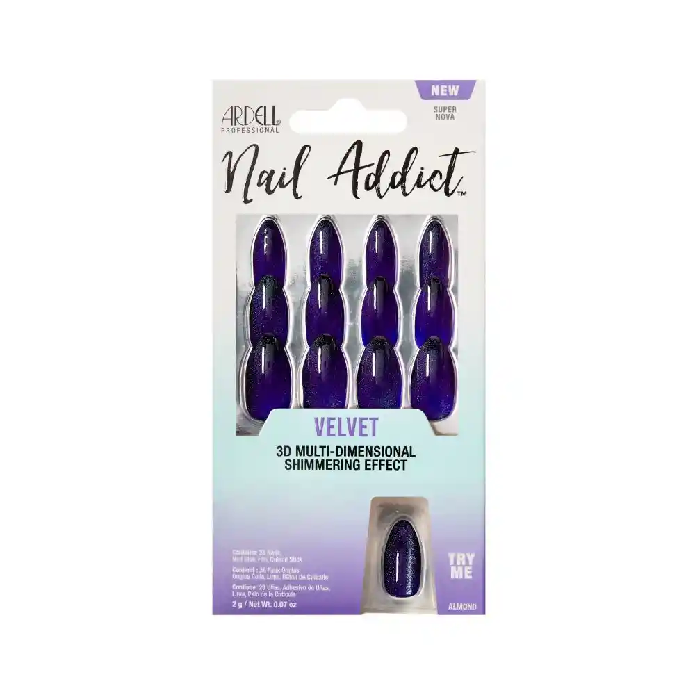 Uñas Postizas Ardell Velvet Super Nova