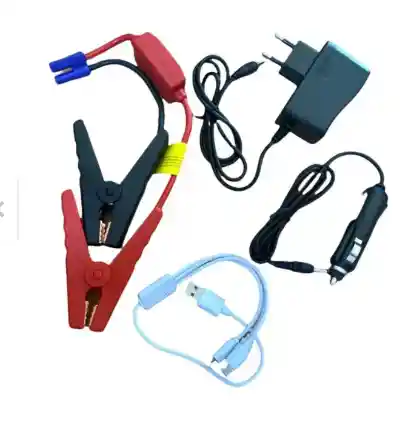 Partidor De Auto Batería Kit Powerbank Cargador Celular