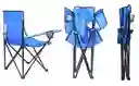 Pack X2 Silla Plegable Con Bolso Portavasos