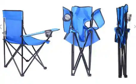 Pack X2 Silla Plegable Con Bolso Portavasos