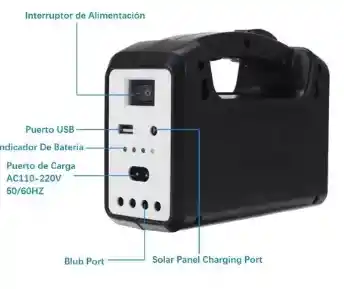 Kit Solar Emergencia Camping 220v Ampolletas 15-30hrs / Gd-8 Color Gd-8 -220015 B