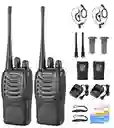 Pack 2 Radios Transmisor Walkie Talkie Baofeng 888s Color Negro Bandas De Frecuencia 400-470 Mhz