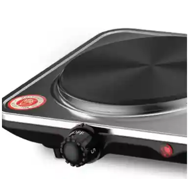 Cocina Eléctrica Portátil 2 Platos Encimera De 2000w Sokany Color Negro