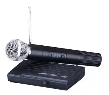 Microfono Inalambrico Profesional Sh-200 Receptor Color Negro