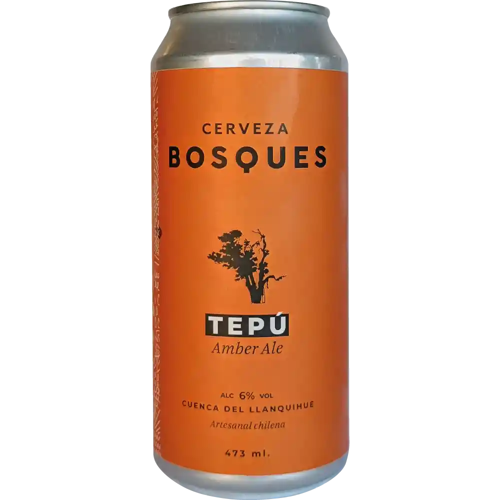 Cerveza Bosques Tepu 4.9° G.l. 473cc