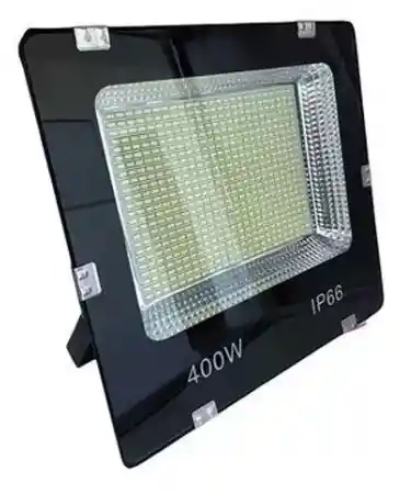 Foco Reflector Proyector Electrico Led400w Impermeable 6500k Color De La Carcasa Negro