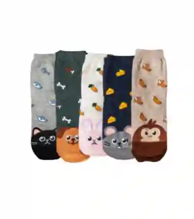 Calcetines Bacanes Diseño Kids Animals Collection Pack 5ú.