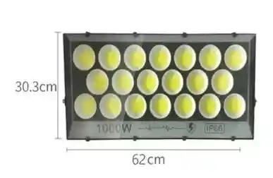 Foco Led Reflector De 1000 Watt Ip66 Exterior Impermeable Color De La Carcasa Gris Oscuro