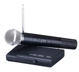 Microfono Inalambrico Profesional Sh-200 Receptor Color Negro