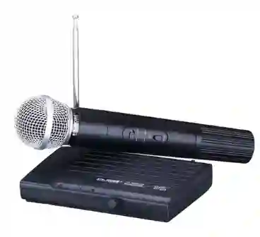 Microfono Inalambrico Profesional Sh-200 Receptor Color Negro