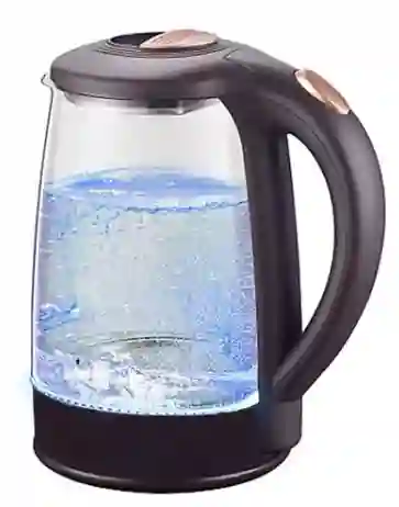 Hervidor De Vidrio 2.0lt Hervidor De Agua Calentador Arcashopping Calentador De Agua Color Negro