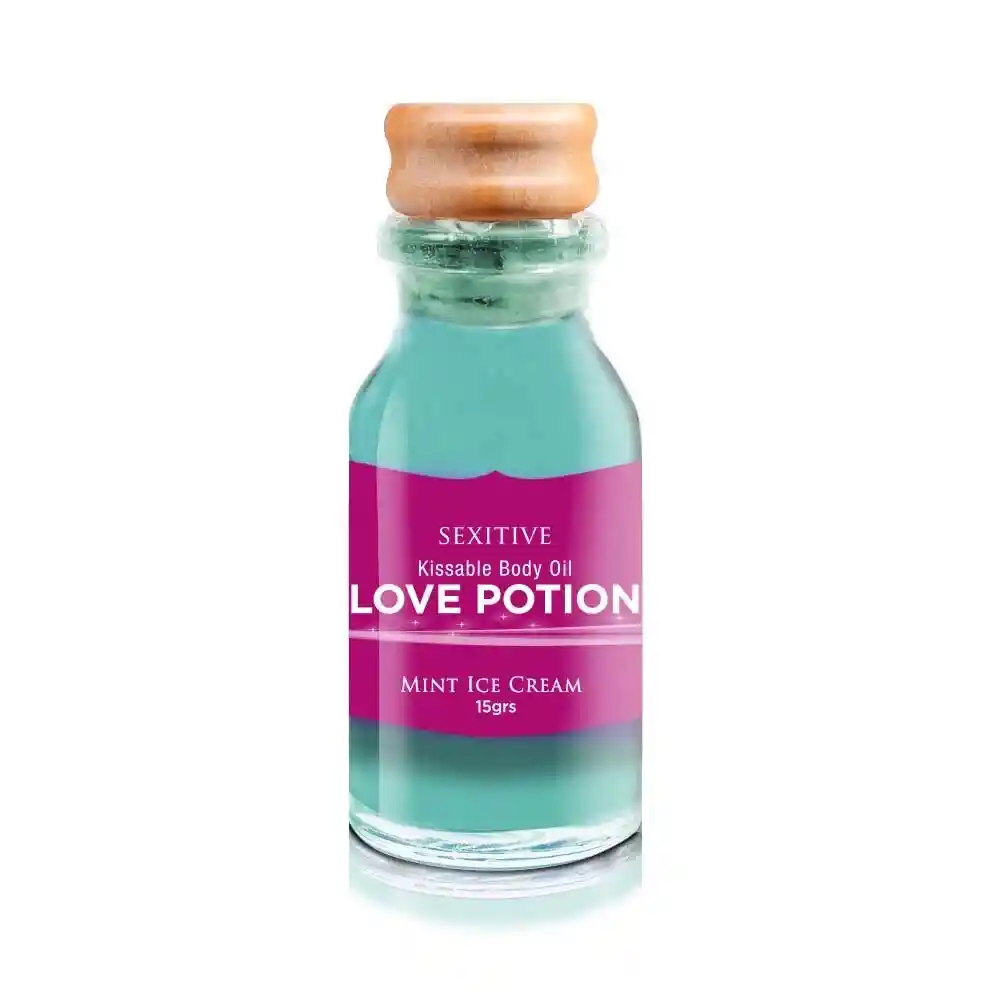 Aceites Para Masajes Comestibles Love Potion; Frutilla, Menta Dulce De Leche