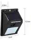 Foco Solar 600 Watts Panel Separado + Control Remoto Ip67 Color De La Carcasa Negra