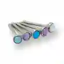 Set Piercing Nostril Opalo Colores Nariz Boca Pack Acero Punk