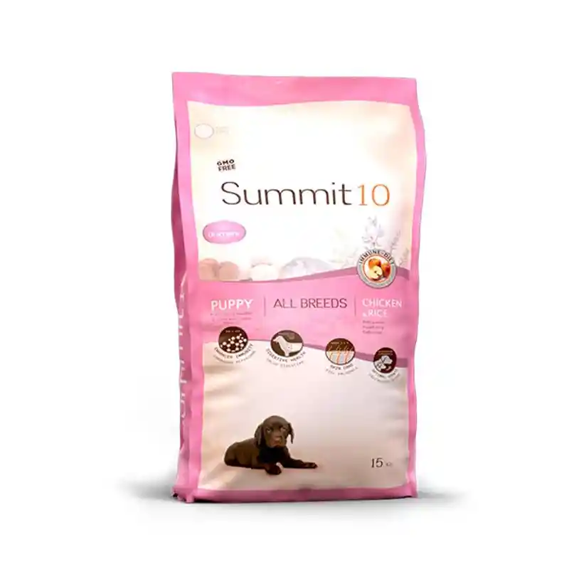 Summit 10 -alimento Puppy All Breeds Pollo Y Arroz 3 Kg