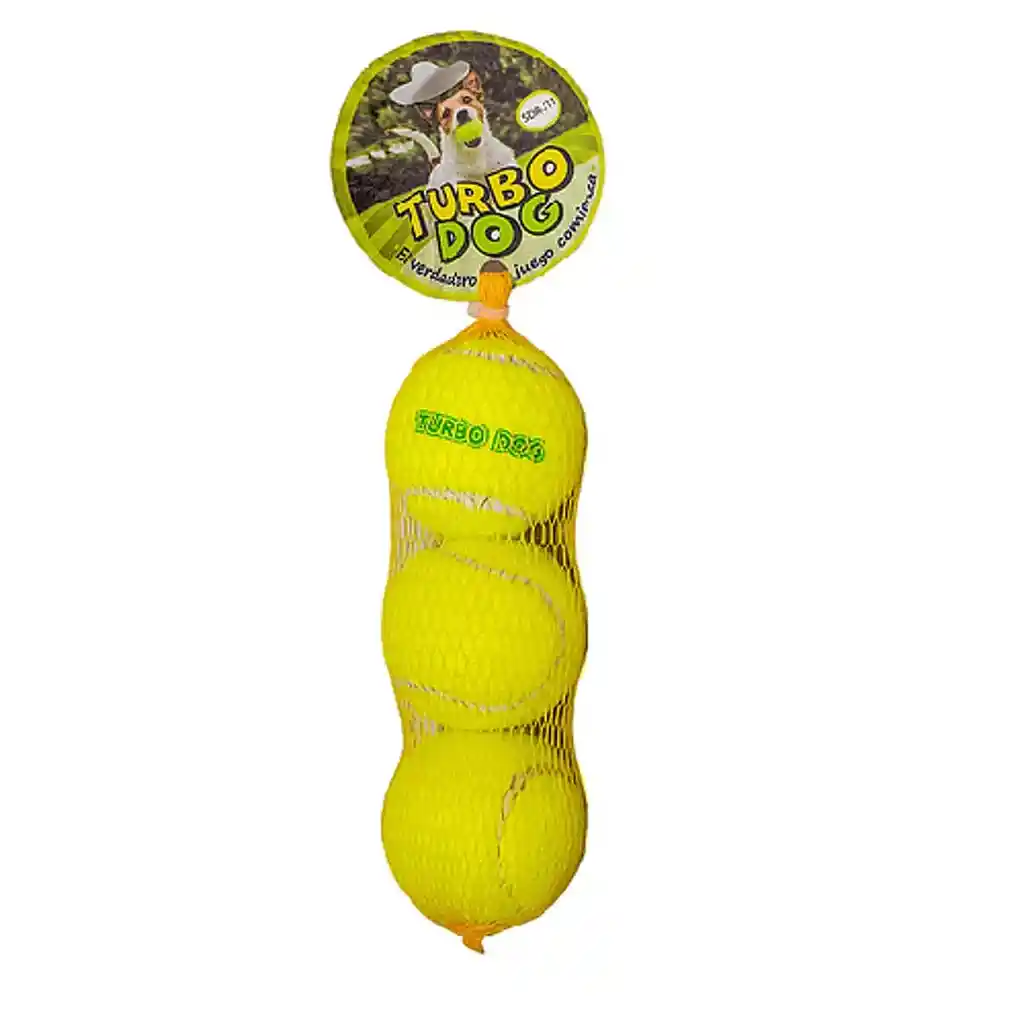 Turbo Dog - Set De 3 Pelotas Small Con Sonido Para Perros (sdr-111a)