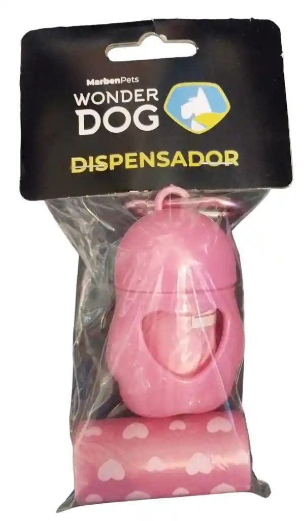 Wonder Dog - Dispensador De Bolsas Diseño Corazon, Con Repuesto