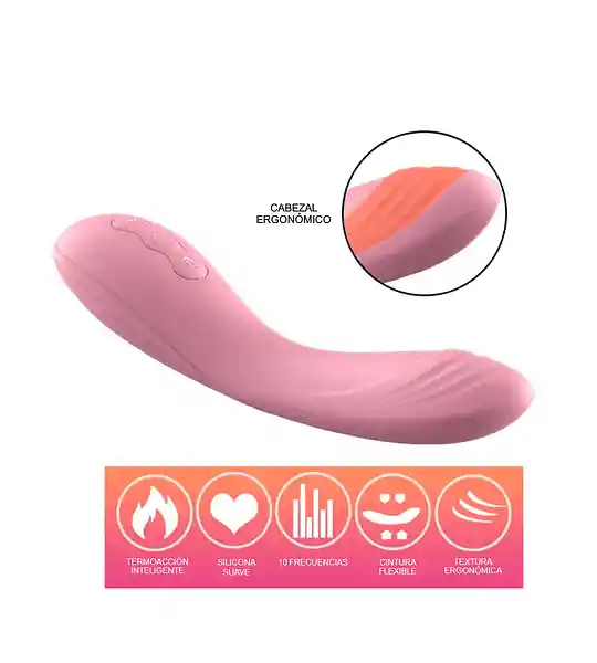 Vibrador Warmboy 42º C Morado O Rosa