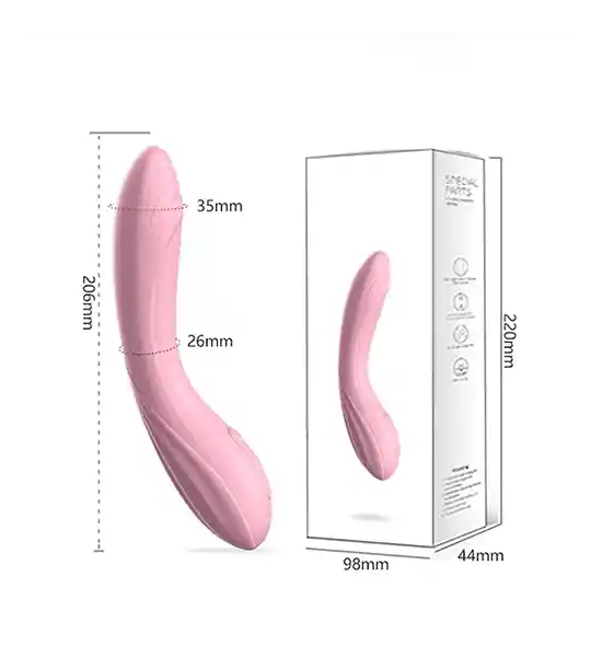 Vibrador Warmboy 42º C Morado O Rosa